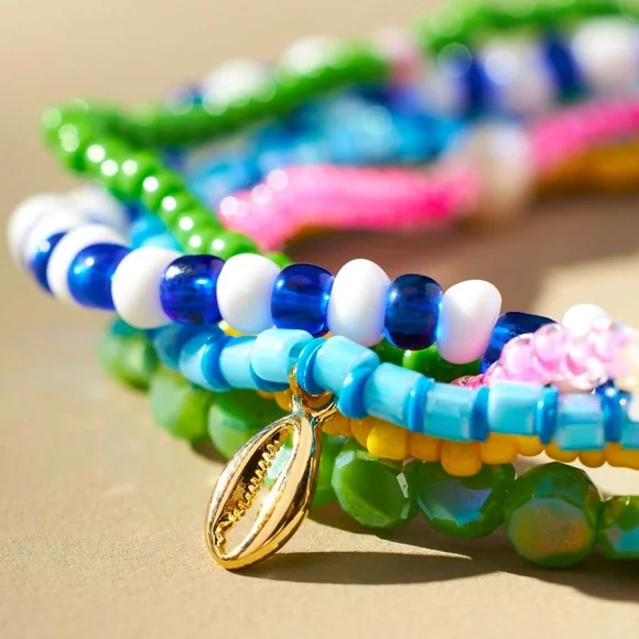 Anthropologie Jewelry Anthropologie Anklet Serafina Anthropologie Chain  Anklets Gold Tone Paper Clip Stackable